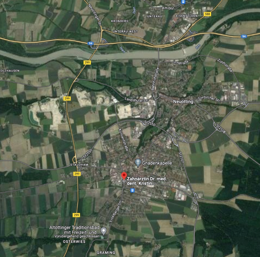 Anfahrt Routenplanung - Zahnarzt Altötting - Dr. med. dent. Kristin Aschenbach Hotinceanu